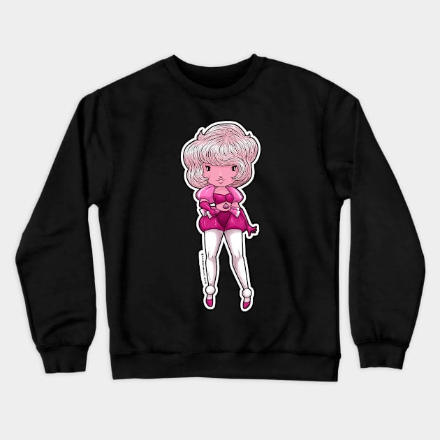 Pink Diamond Crewneck Sweatshirt by SpacebatDesigns 